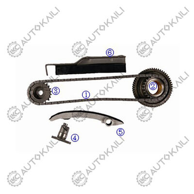 พลาสติก PA66 / PA46 ชุดโซ่เวลาสําหรับ L200 4WD ไดเซล 4M40T 2.8L 03-06