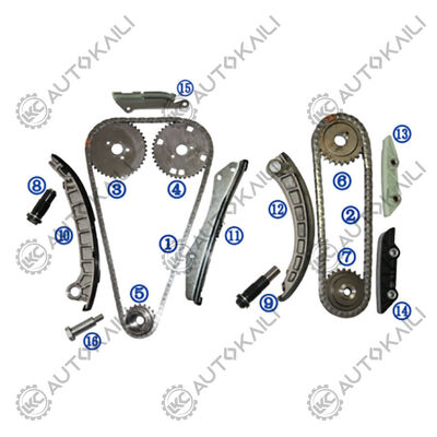 พลาสติก PA66 / PA46 ชุดโซ่เวลา สําหรับ MITSUBISHI EURO V FUSO น้ํามัน 4P10 3.0L 11-