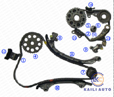 TOYOTA 4RUNNER Tacoma 2.7 VVT โซ่ไทม์มิ่ง 13506-75050 124L 13540-75030