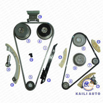 148L โซ่ไทม์มิ่ง VVT Kit สำหรับ GM CHEVROLET BUICK Cadillac 24461834 12608580