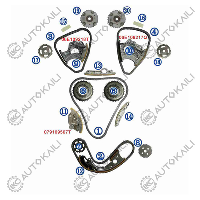 ชุดโซ่เวลา สําหรับ AUDI / VW S5 8F7 CAKA 245KW 3.0T 08-11 06E109465BC 108L