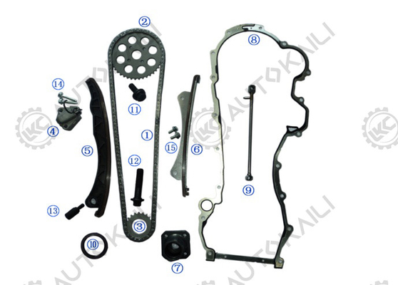 ชุดโซ่เวลาเหล็กสําหรับ OPEL / VAUXHALL AGILA Z 13 DT / Z 13 DTJ 1248CC 03.8- ASTRA H / Mk V Z 13 DTH 1248CC 04.1-09.5