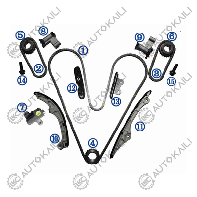 ชุดโซ่ไทม์มิ่งสำหรับ 3.5- W, C 3496cc VVT V6 N7WGE 2007-10 Edge07-10, Flex non turbo09-10 Flex turbo09, Fusion07-09, Taurus09, Taurus X 08-09
