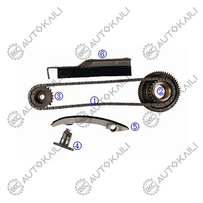 พลาสติก PA66 / PA46 ชุดโซ่เวลาสําหรับ L200 4WD ไดเซล 4M40T 2.8L 03-06