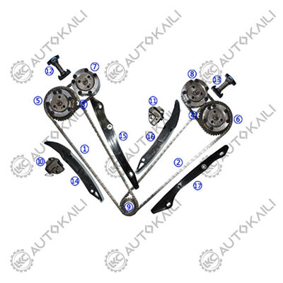 ชุดเชือกเวลาสําหรับ FORD 302CU. IN. V8 GAS DOHC Petrol Coyote 5.0L 13-15
