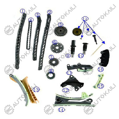 ชุดโซ่ราวลิ้นสำหรับ 4.0L 4016CC V6 GAS SOHC Naturally Aspirated B4000 ปี 2001-2009