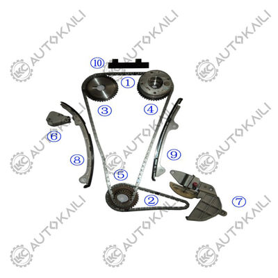 Plastic PA66 / PA46 Timing Chain Kit For NISSAN PRIMERA (P12) 2.0 QR20DE 1998CC 02.3-