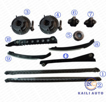 8 * 122L XL1Z6L266AA VVT ชุดโซ่ไทม์มิ่งสำหรับ FORD F350 F250 F150 Expedition F6TZ6268AA