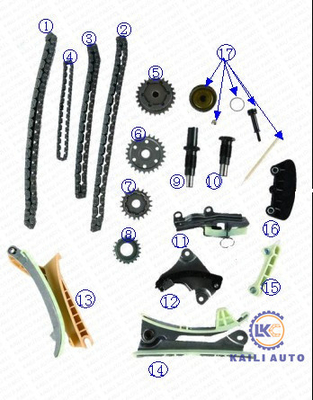 ชุดโซ่ไทม์มิ่งสำหรับ FORD 4.0-E K, N Explorer Mustang Ranger YU2Z6268BA 8*78L XU3Z6K254BA