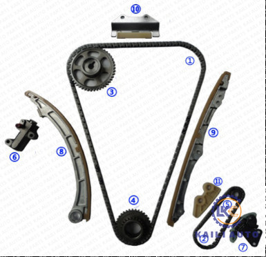 ชุดโซ่จับเวลาสำหรับ HONDA Accord Civic CR-V Integra Steam ACURA RSX เครื่องยนต์ K20A K20A6 K20A3 K20A1 2.0L 14401-PNA-004