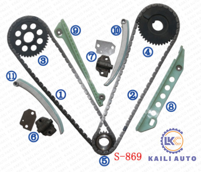 ชุดโซ่ไทม์มิ่งสำหรับ FORD E-150 F-150 Expedition Explorer Crown Victoria F3LY6268A 8*116L F6AZ6L266CA