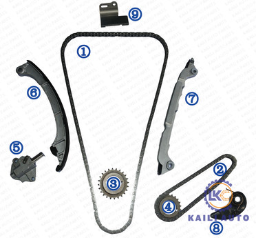 ชุดโซ่ไทม์มิ่งสำหรับ MAZDA MAZDA 3 GS i Grand touring 3 ซีดาน SV CX-5 Axela 6 Atenza CX4 GAS 2.0L DOHC PE01-12-201 148L