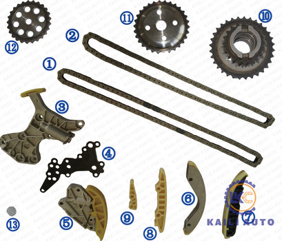 ชุดโซ่ไทม์มิ่งสำหรับ VW Beetle Jetta กระต่าย 2.5L S L5 GAS 06-08 07K109120A 94L 07K109231A 84L